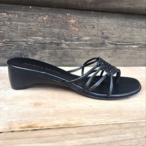 ANTONIO MELANI Black Strappy Sandals